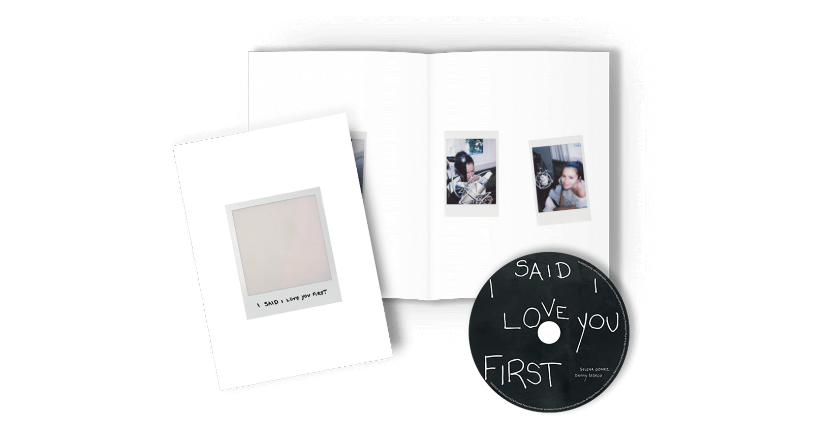 Vinyl - Selena Gomez & benny blanco : I SAID I LOVE YOU FIRST (CD Zine - photo journal book with CD) (Exclusive to The Record Hub.com) - The Record Hub