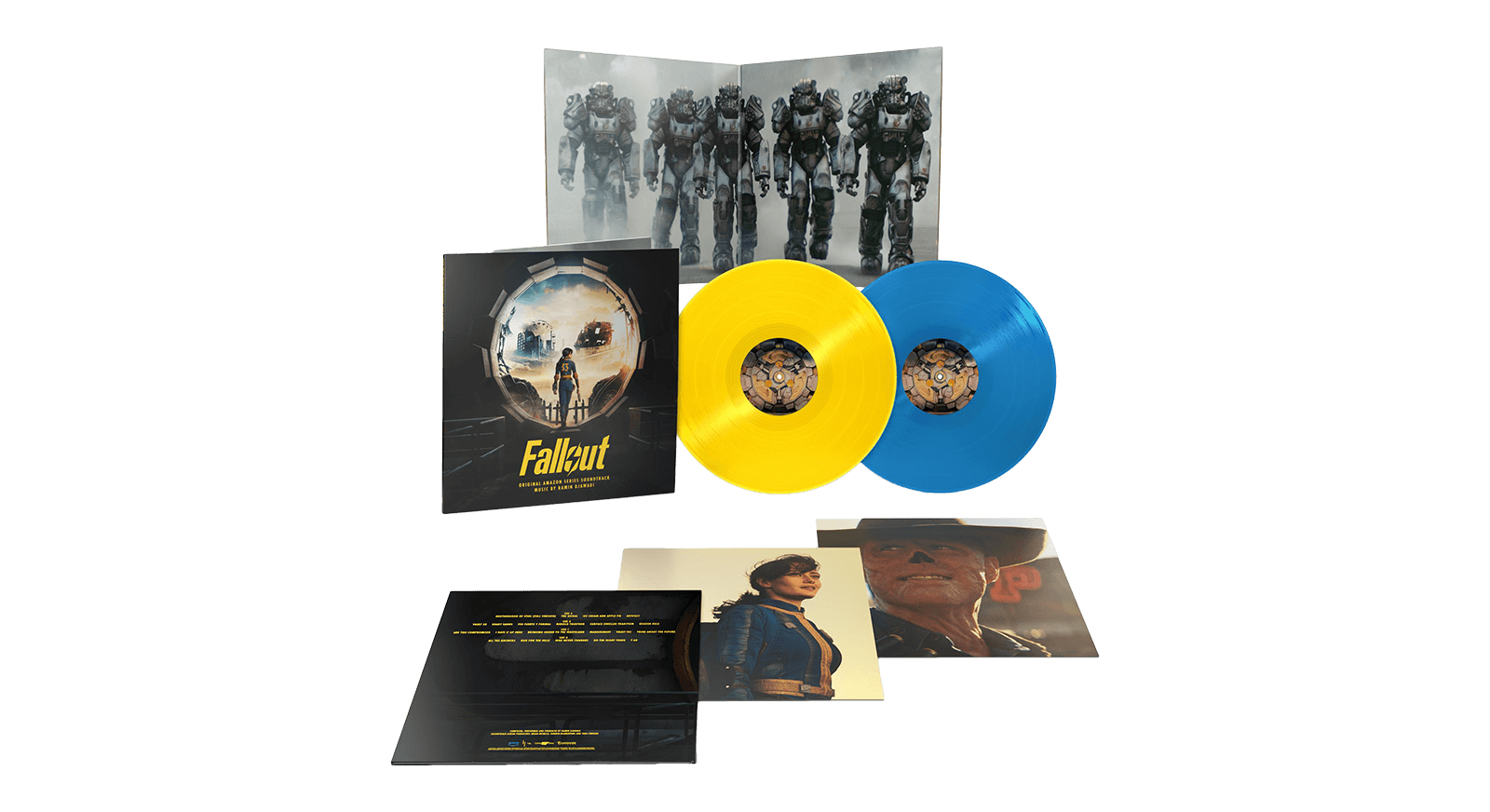 Vinyl - Ramin Djawadi : Fallout - Original Amazon Series Soundtrack (Blue & Yellow Vinyl) - The Record Hub