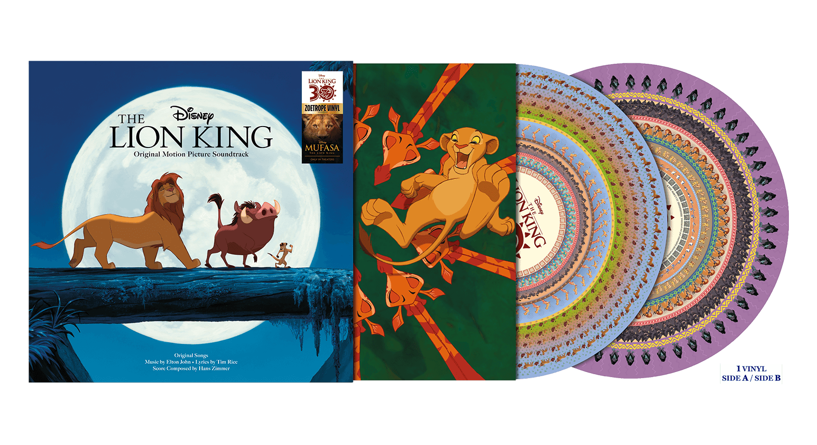 Vinyl - Various Artists : THE LION KING ZOETROPE VINYL (30TH ANNIVERSARY EDITION) - The Record Hub
