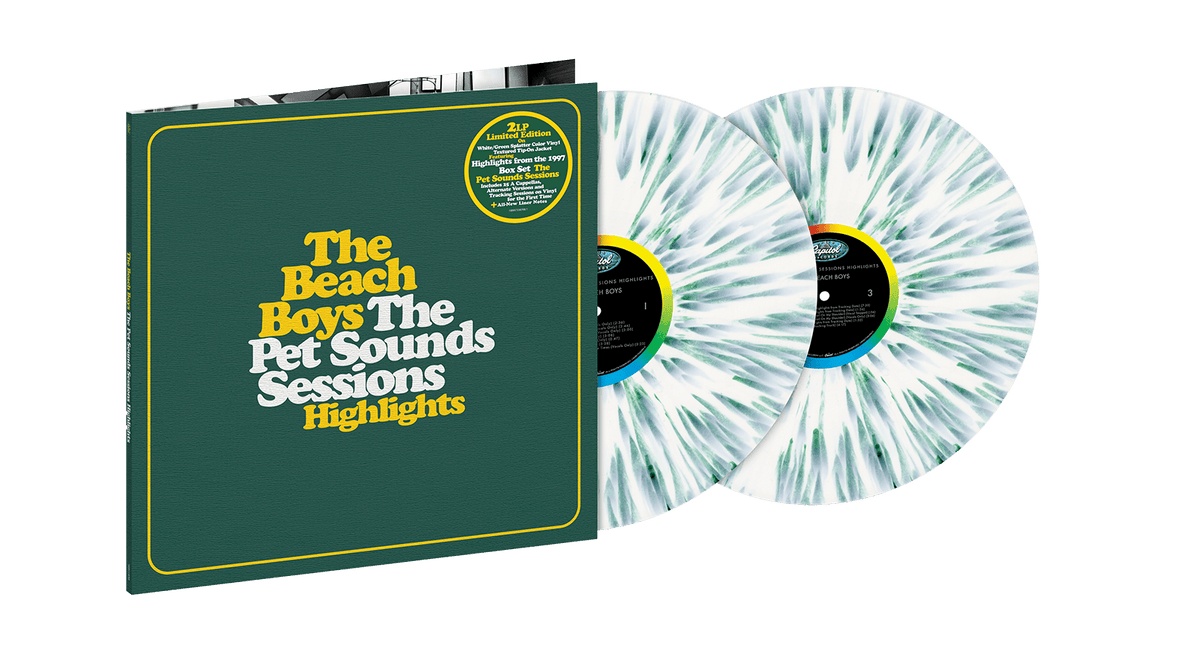 [Pre-Order [15/05] The Beach Boys : The Pet Sounds Sessions Highlights (White / Green Splatter Vinyl)(Exclusive to The Record Hub.com)