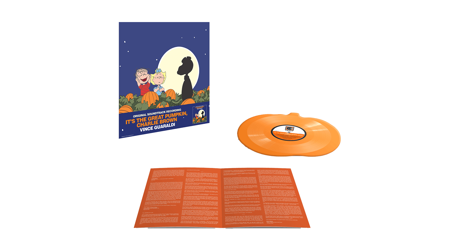 Vinyl - Vince Guaraldi : It’s The Great Pumpkin, Charlie Brown (Pumpkin Shaped Orange Vinyl) - The Record Hub