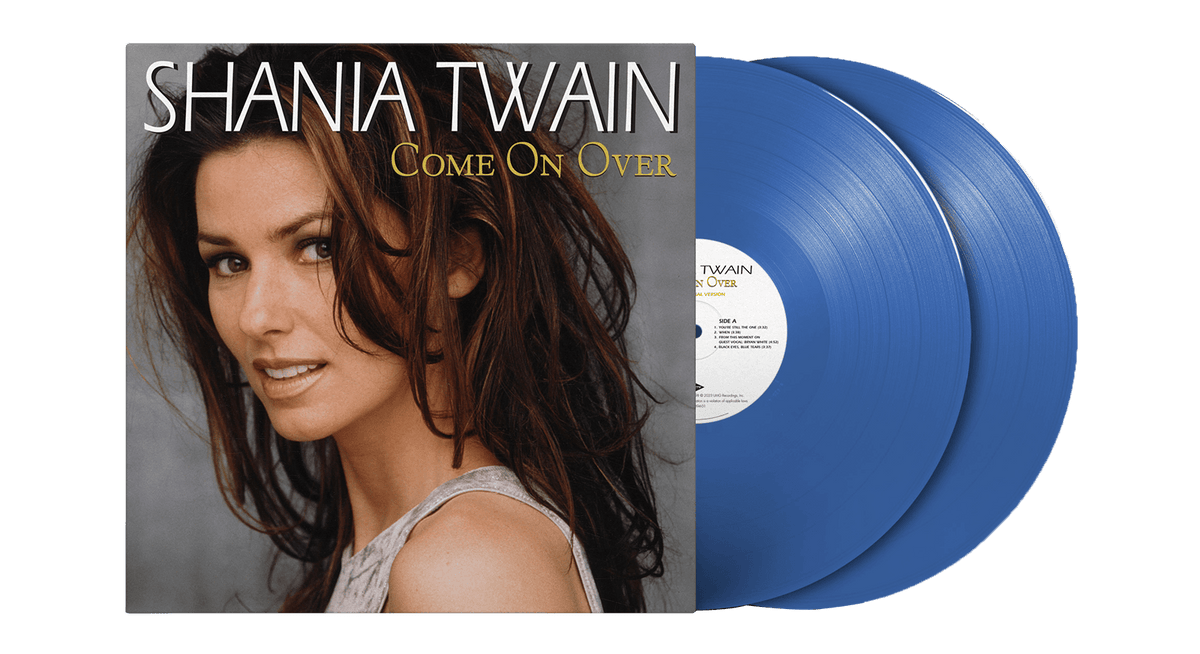 Vinyl - Shania Twain : Come On Over - Diamond Edition (180g Blue Vinyl - TRH Exclusive) - The Record Hub
