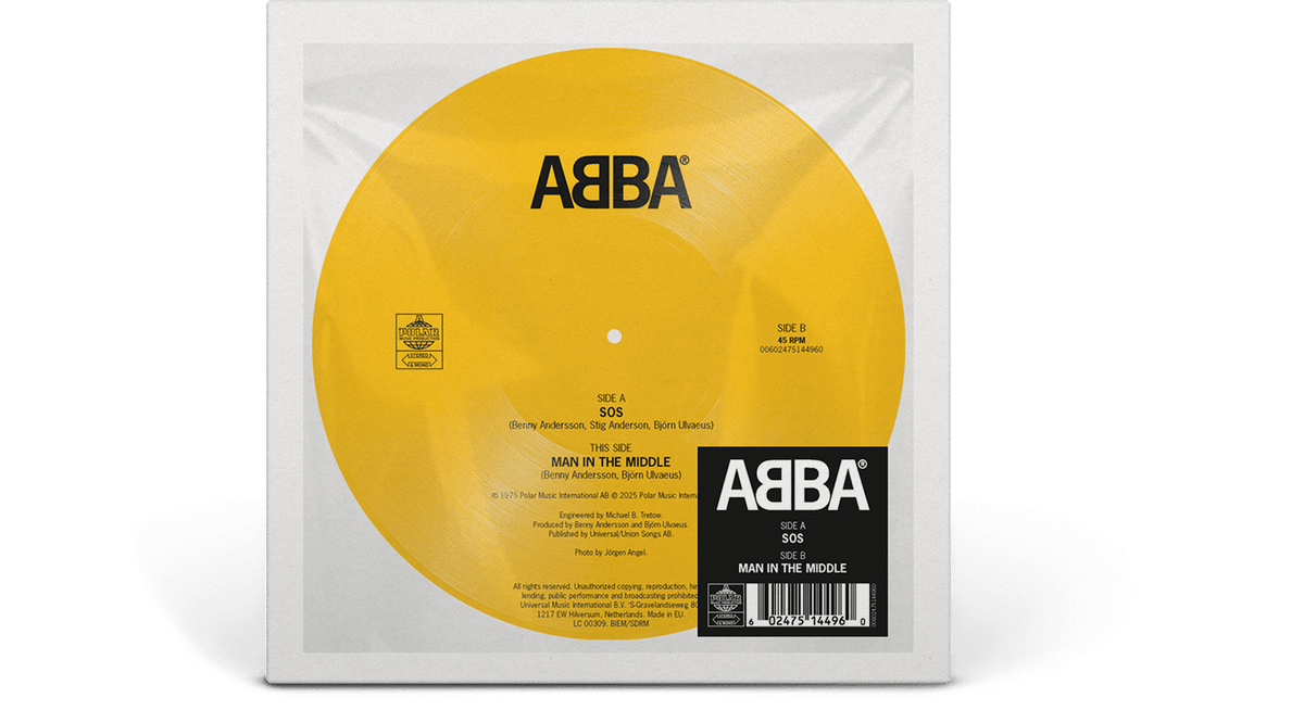 Vinyl - [Pre-Order [13/06] ABBA : SOS / Man In The Middle (Picture Disc) - The Record Hub