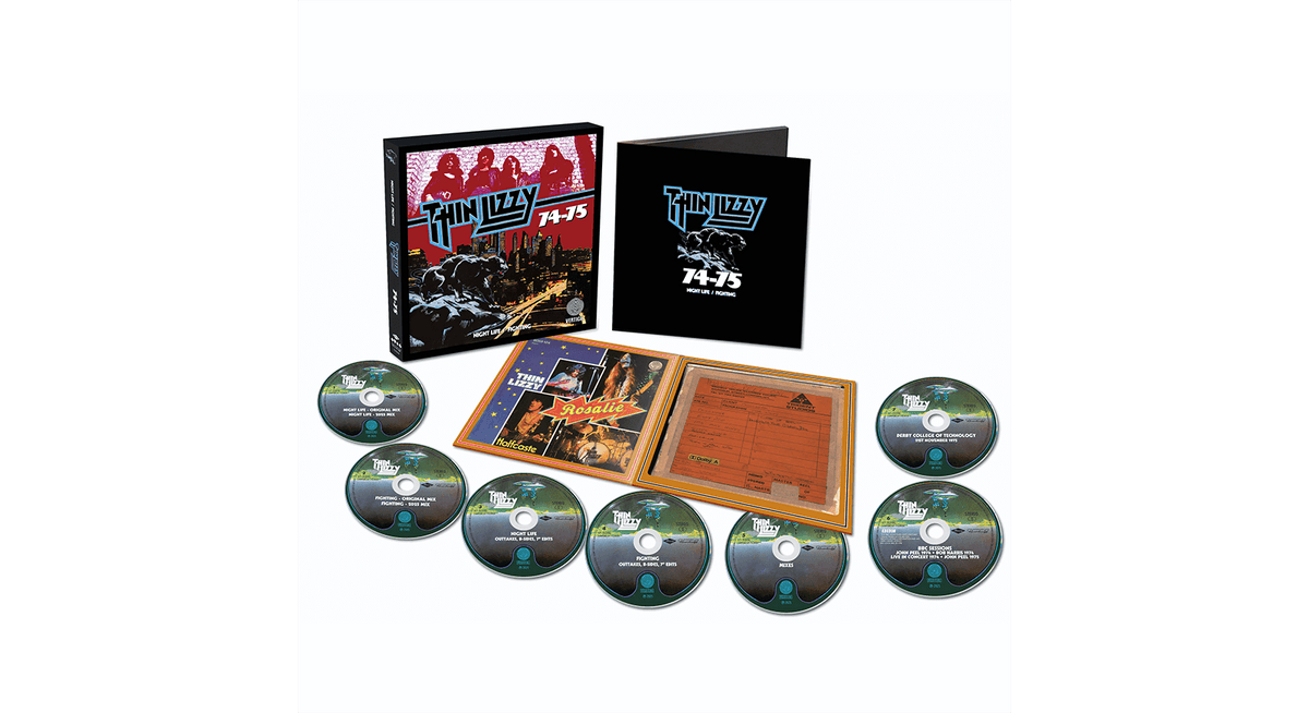 Vinyl - [Pre-Order [14/11] Thin Lizzy : 74-75 - Night Life / Fighting (7CD Boxset) - The Record Hub