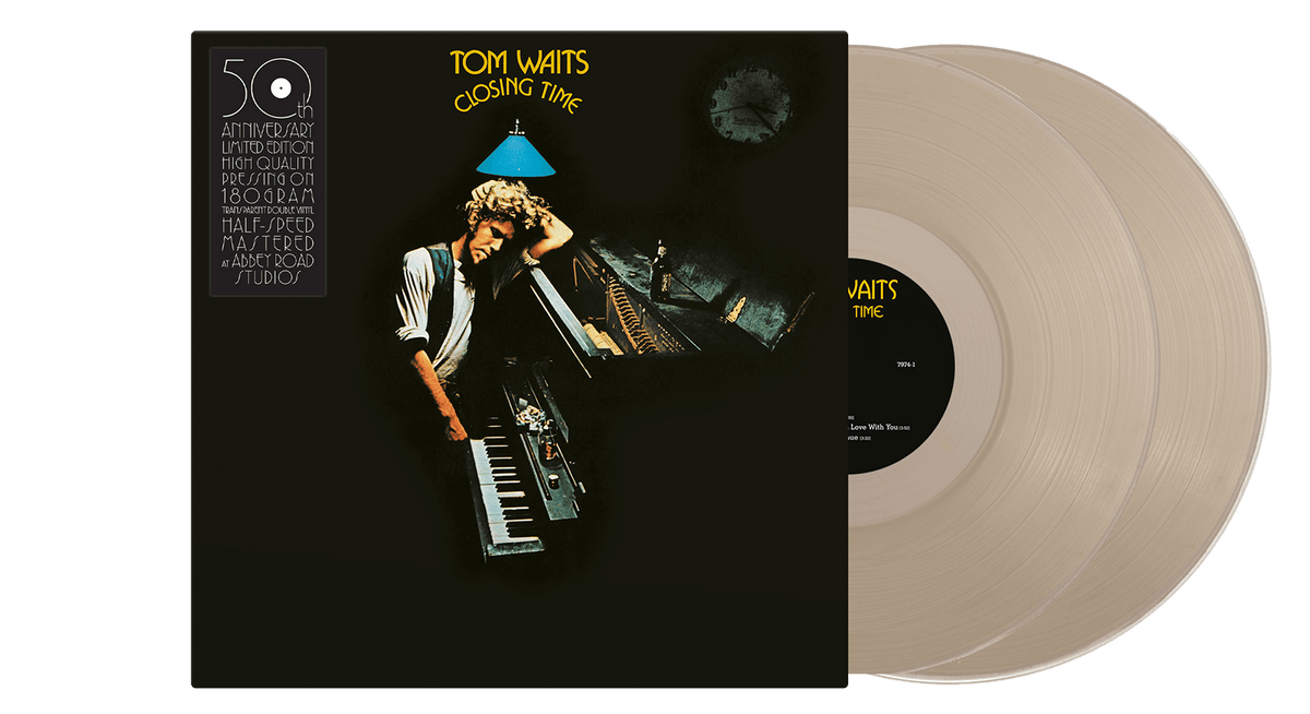 Vinyl - Tom Waits : Closing Time - 50th Anniv. Half-Speed Master (Clear 180g Vinyl 2LP)  - The Record Hub