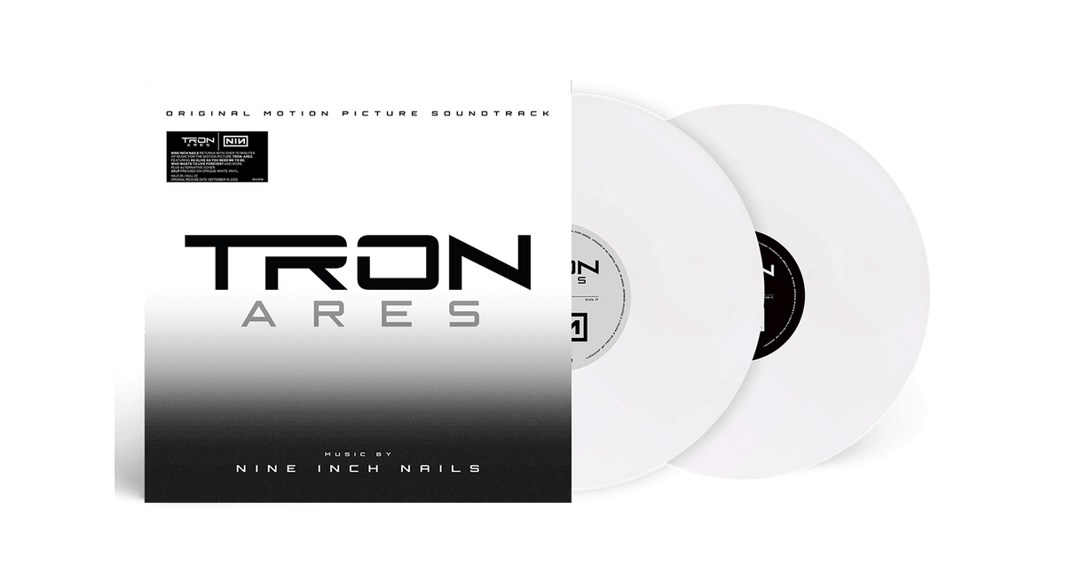 Vinyl - [Pre-Order [19/09] Nine Inch Nails : Tron - Ares Soundtrack (White Opaque Vinyl + B&amp;W Cover) - The Record Hub