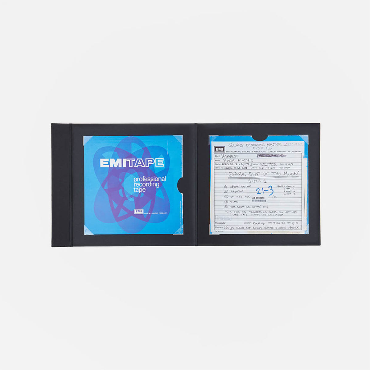 Vinyl - Abbey Road : Pink Floyd The Dark Side of the Moon EMI Tape Box Folio - Side One - The Record Hub