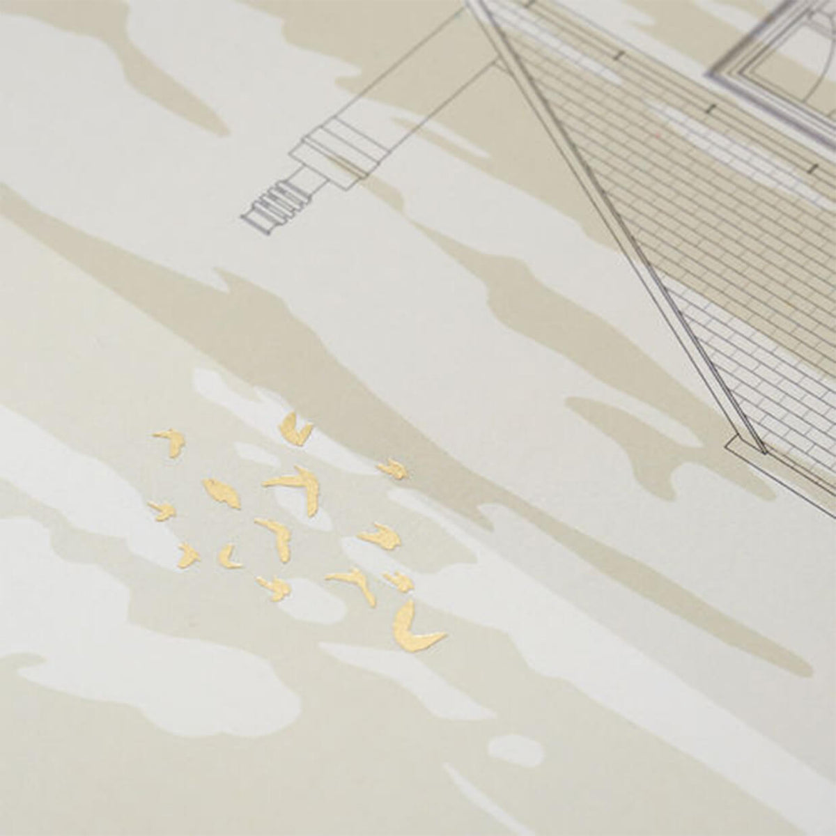 Vinyl - Abbey Road : Abbey Road Studios Established 1931 Gold Metallic Print - The Record Hub