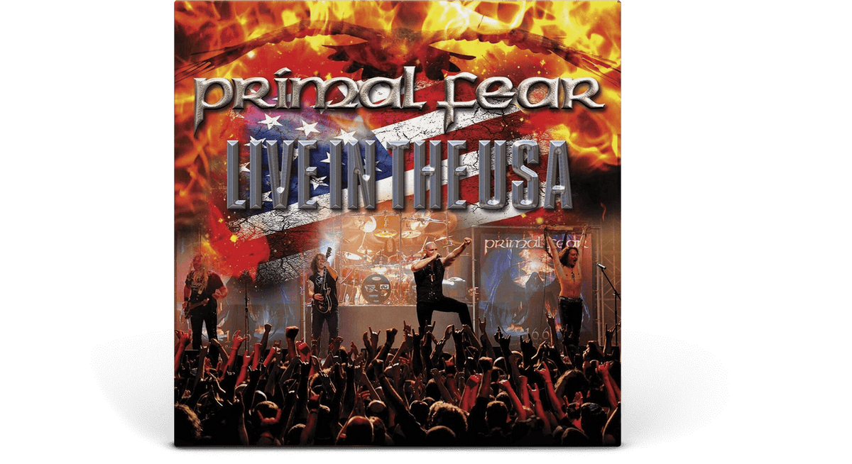 Vinyl - Primal Fear : Live in the USA  (White w/ Blue and Red Marble) - The Record Hub