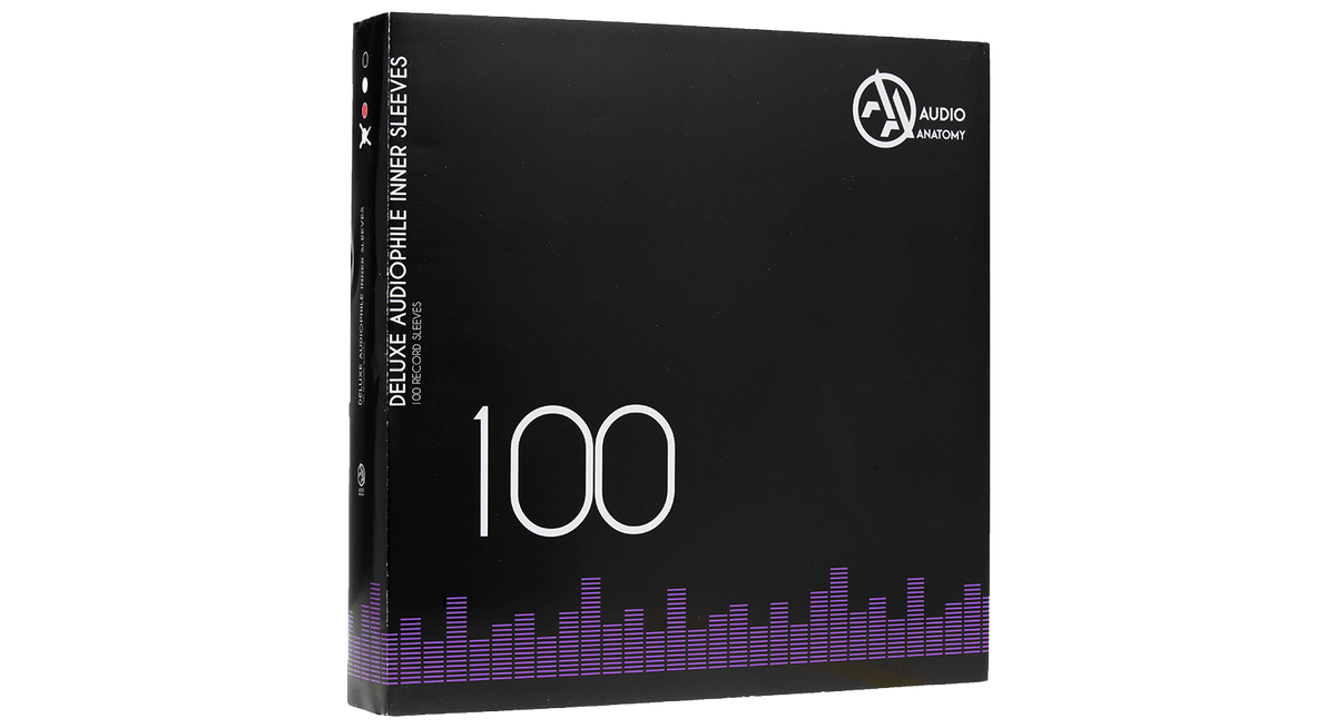 Vinyl - Audio Anatomy: 100X 12&quot; Deluxe Audiophile Antistatic Inner Sleeves Red - The Record Hub