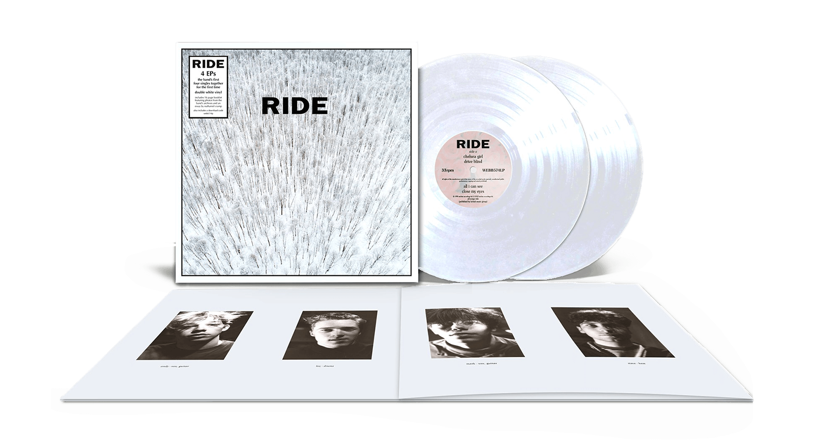 Vinyl - Ride : 4 Eps (White Vinyl) - The Record Hub