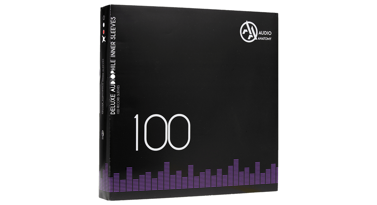 Vinyl - Audio Anatomy : 100X 12&quot; Deluxe Audiophile Antistatic Inner Sleeves Black - The Record Hub
