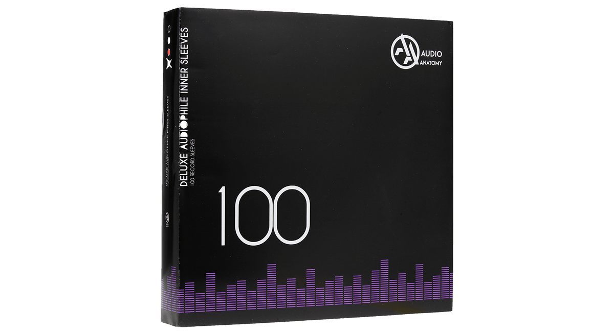 Vinyl - Audio Anatomy : 100X 12&quot; Deluxe Audiophile Antistatic Inner Sleeves White - The Record Hub