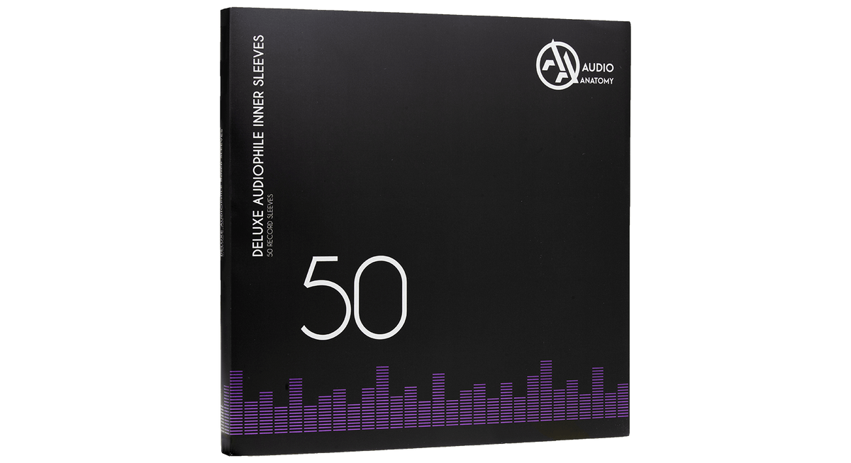 Vinyl - Audio Anatomy : 50X 12&quot; Deluxe Audiophile Antistatic Inner Sleeves White - The Record Hub