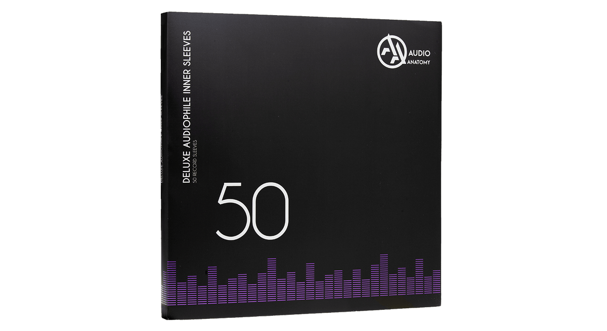 Vinyl - Audio Anatomy: 50X 12&quot; Deluxe Audiophile Antistatic Inner Sleeves Cream - The Record Hub