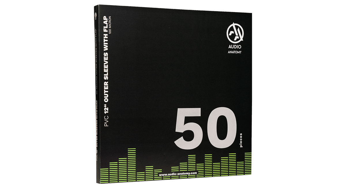 Vinyl - Audio Anatomy : 50X 12&quot; PVC With Flap Outer Sleeves (100 Micron) - The Record Hub