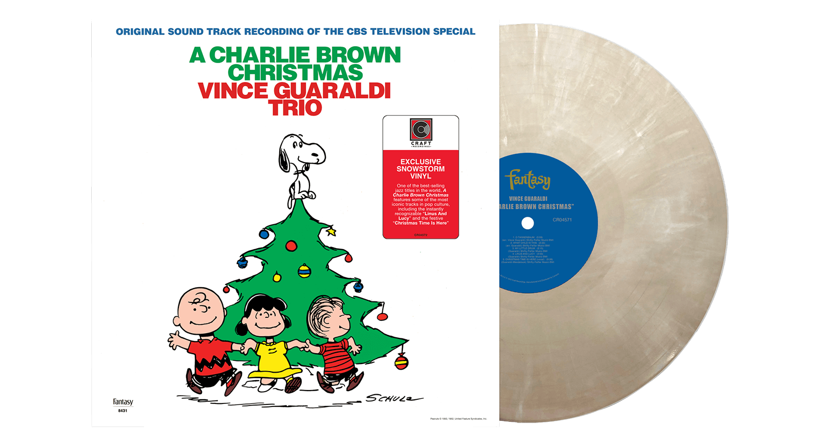Vinyl - Vince Guaraldi Trio : A Charlie Brown Christmas (Snowball White Vinyl) - The Record Hub