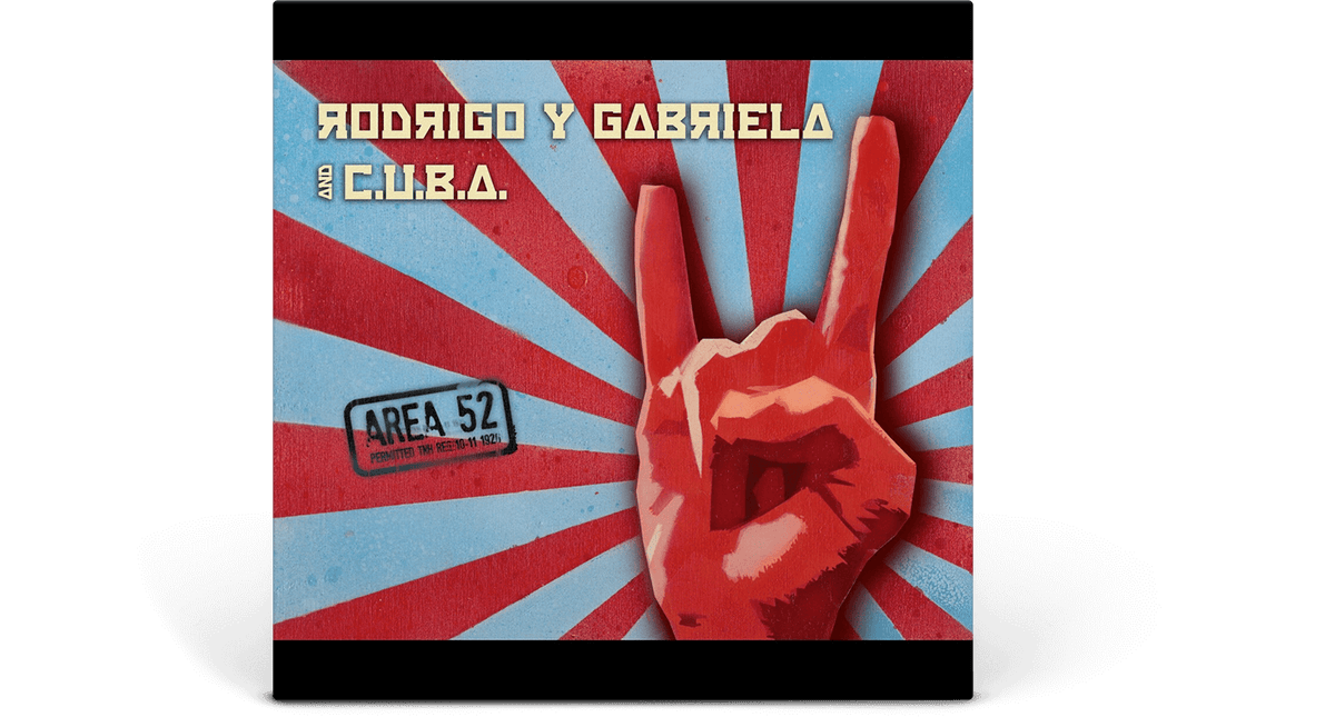 Vinyl - Rodrigo y Gabriela : AREA 52 (Ltd Blue &amp; Red Splatter Vinyl) - The Record Hub