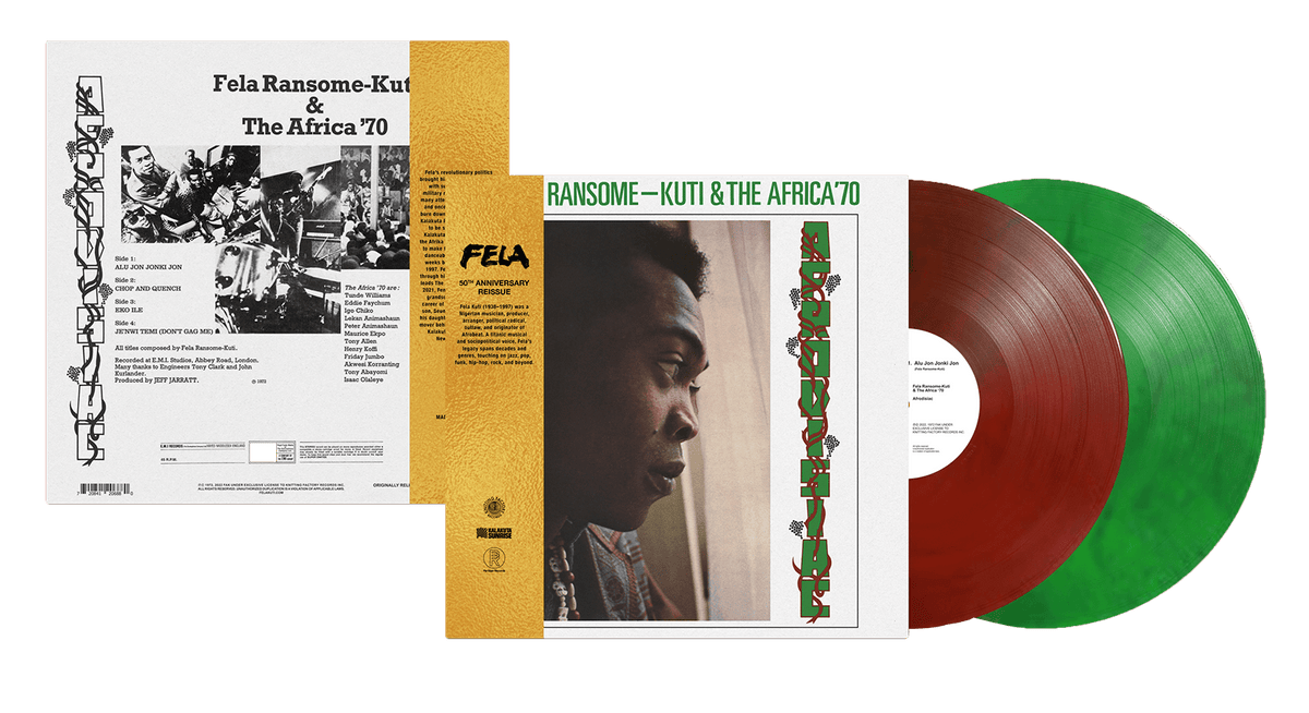 Vinyl - Fela Kuti : Afrodisiac (50th Anniversary Green/Red Marble 2LP) - The Record Hub