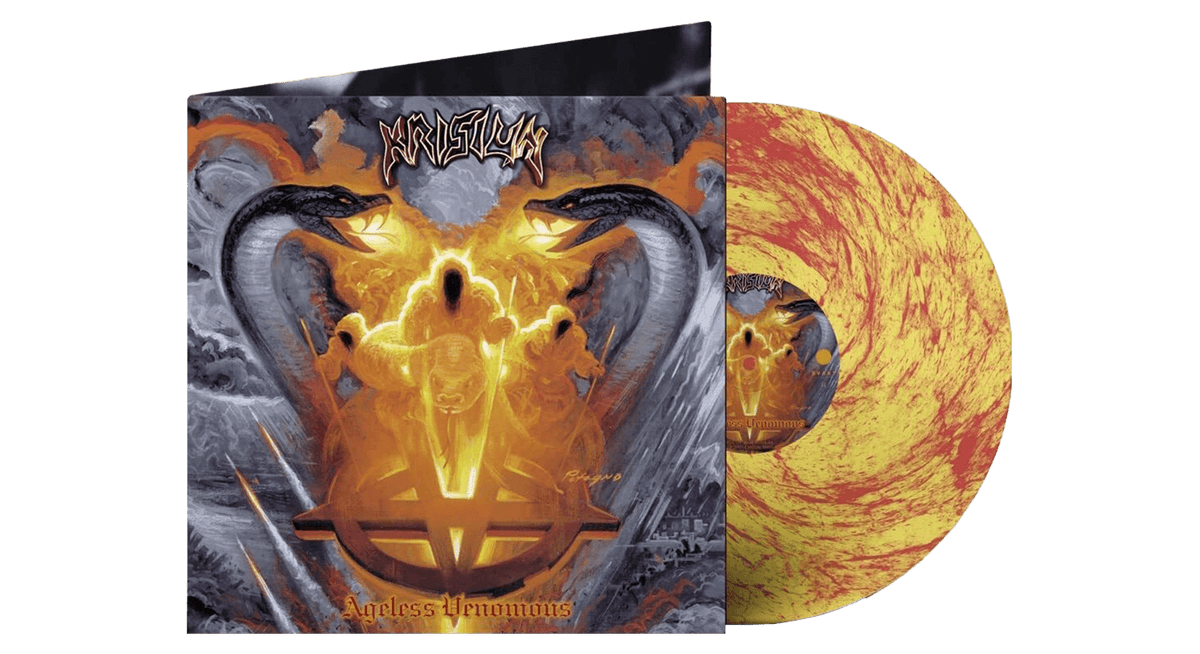 Vinyl - Krisiun : Ageless Venomous (Ltd Yellow &amp; Red Marbled Vinyl) - The Record Hub