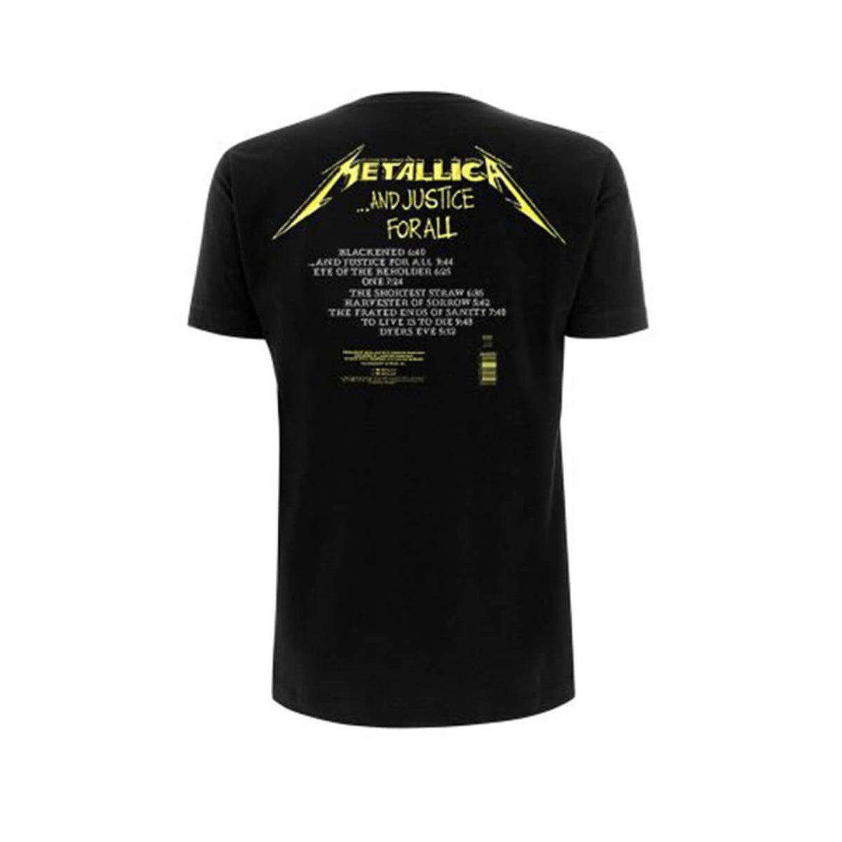 Vinyl - Metallica : And Justice For All Tracks - T-Shirt - The Record Hub