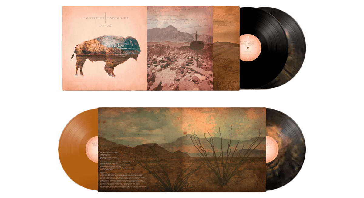 Vinyl - Heartless Bastards : Arrow (10th Anniversary Black &amp; Gold Vinyl) - The Record Hub