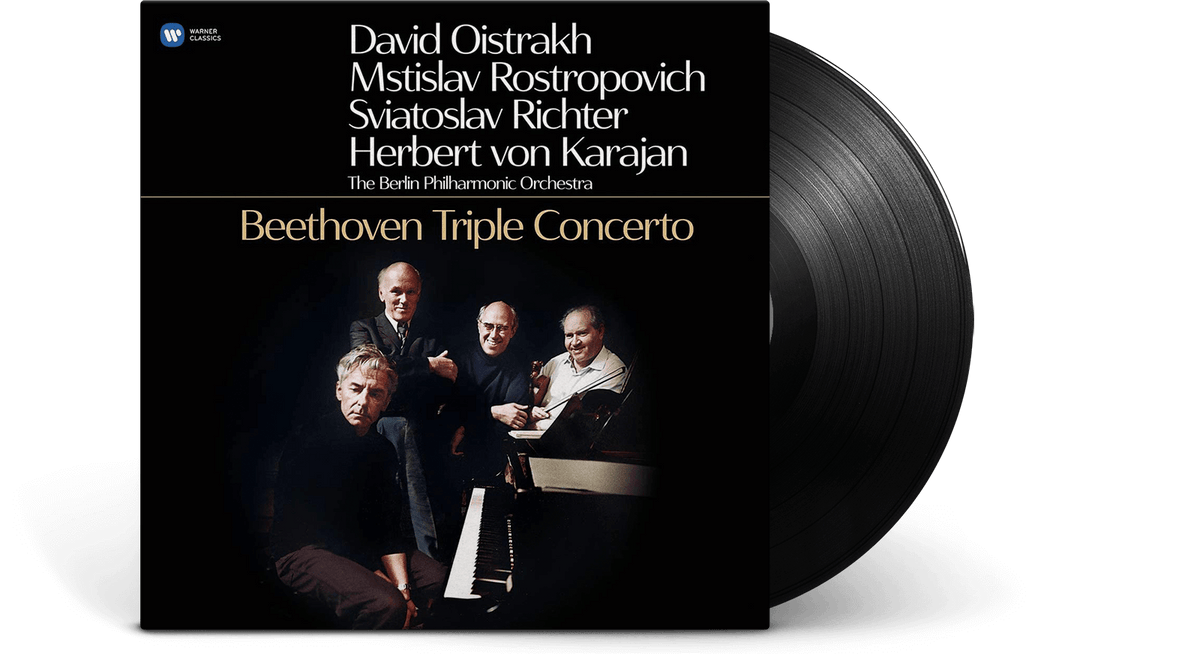 Vinyl - David Oistrakh Mstislav Rostropovich Sviatoslav Richter &amp; Herbert Von Karajan : Beethoven: Triple Concerto - The Record Hub