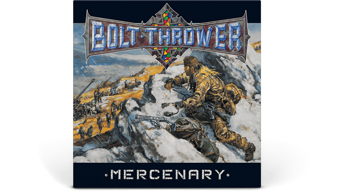 Vinyl - Bolt Thrower : Mercenary (Ltd Snow Slush White Marbled Vinyl ) - The Record Hub