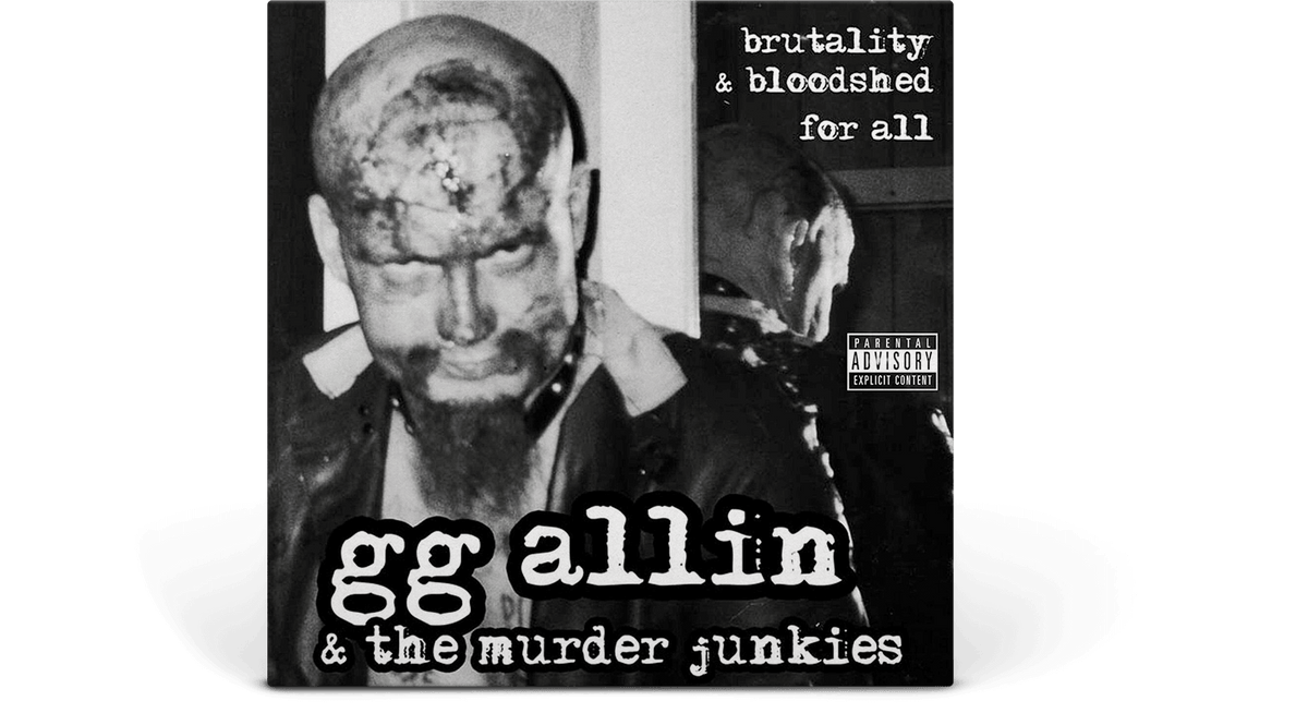 Vinyl - GG Allin &amp; The Murder Junkies : Brutality And Bloodshed For All (Clear Red Vinyl) - The Record Hub