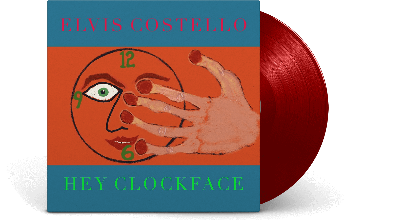 Vinyl - Elvis Costello : Hey Clockface (Ltd Red Vinyl) - The Record Hub