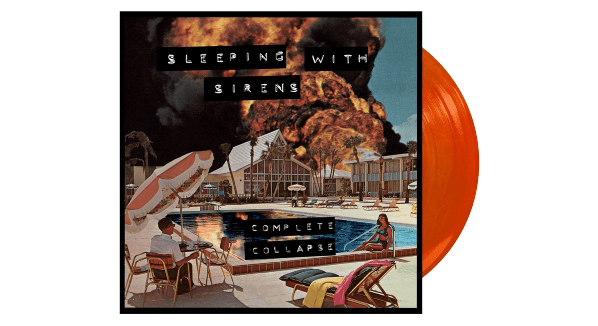 Vinyl - Sleeping with the Sirens : Complete Collapse (Yellow &amp; Orange Galaxy Vinyl) - The Record Hub