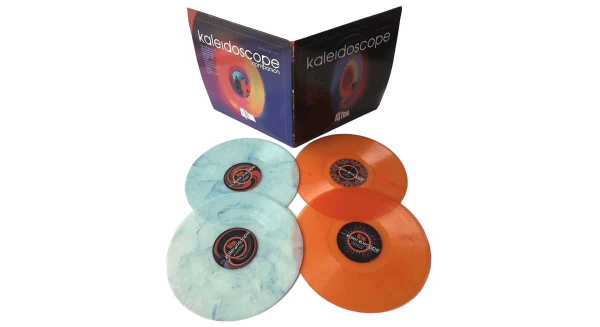 Vinyl - DJ Food : Kaleidoscope + Kaleidoscope Companion (Blue/Orange Marble Vinyl) - The Record Hub
