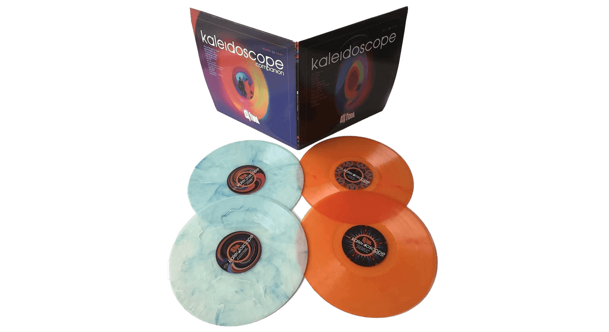 Vinyl - DJ Food : Kaleidoscope + Kaleidoscope Companion (Blue/Orange Marble Vinyl) - The Record Hub