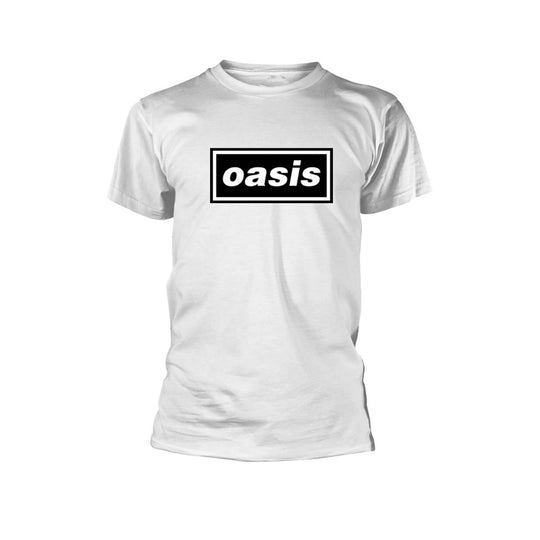 Oasis : Decca Logo (White) - T-Shirt