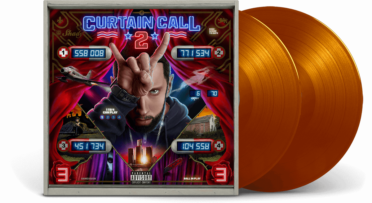 Vinyl - Eminem : Curtain Call 2 (2LP Orange Vinyl) - The Record Hub