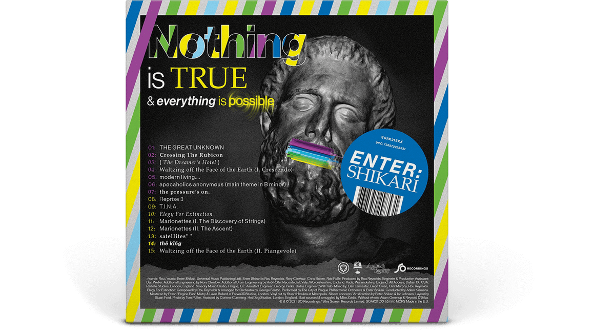 Vinyl - Enter Shikari : Nothing Is True &amp; Everything Is Possible / Moratorium (Deluxe White Vinyl w Grey Splatter) - The Record Hub