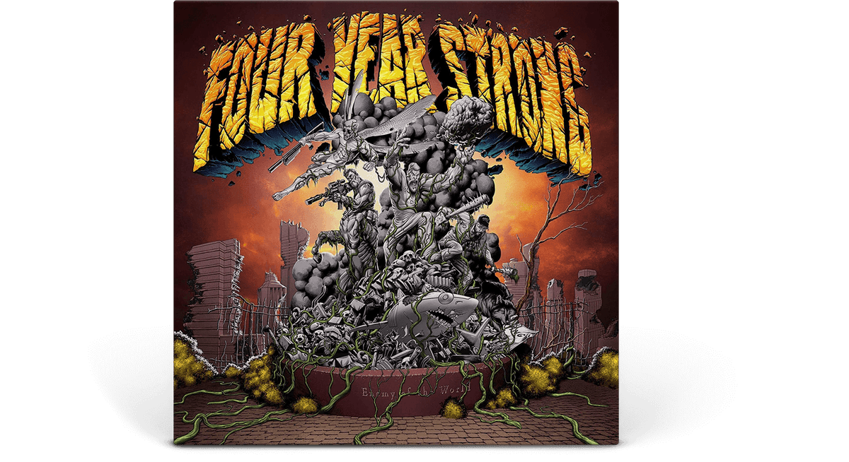 Vinyl - Four Year Strong : Enemy of the World (Rerecorded Ltd Brown &amp; Gold Vinyl) - The Record Hub