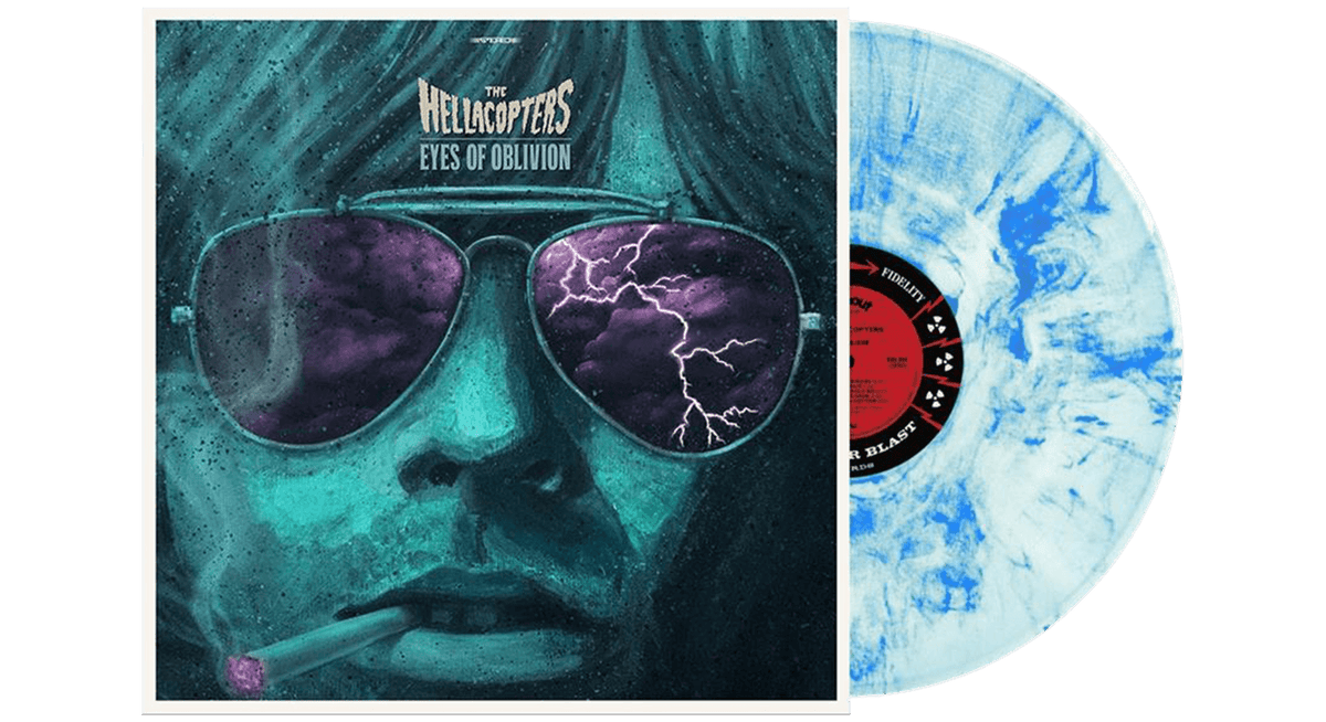 Vinyl - The Hellacopters : Eyes Of Oblivion (White/Sky Blue Splatter Vinyl) - The Record Hub