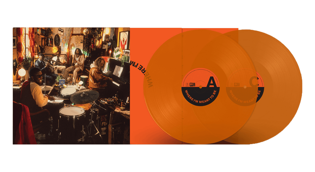 Vinyl - Ezra Collective : Where I&#39;m Meant To Be (Orange Vinyl) - The Record Hub