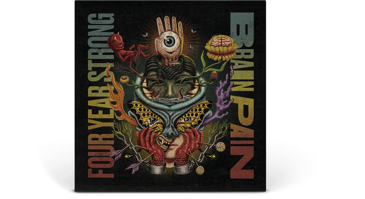 Vinyl - Four Year Strong : Brain Pain / Blood Red (Ltd Tri-Stripe Vinyl ) - The Record Hub