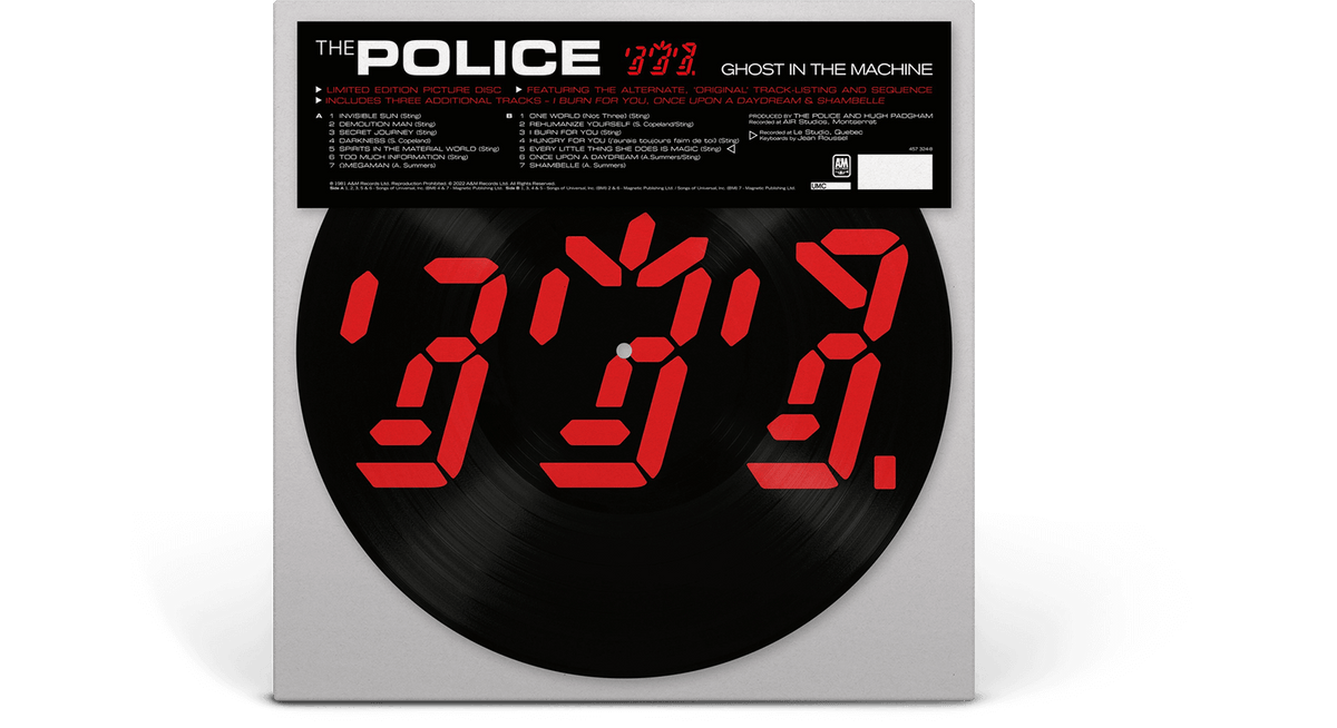 Vinyl - The Police : Ghost In The Machine (Ltd Picture Disc) - The Record Hub