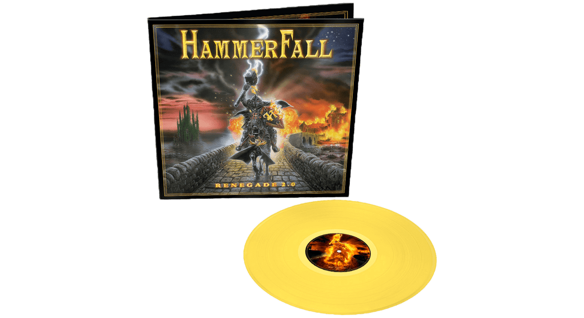 Vinyl - Hammerfall : Renegade 2.0 20 Year Anniversary (Ltd Yellow Vinyl) - The Record Hub