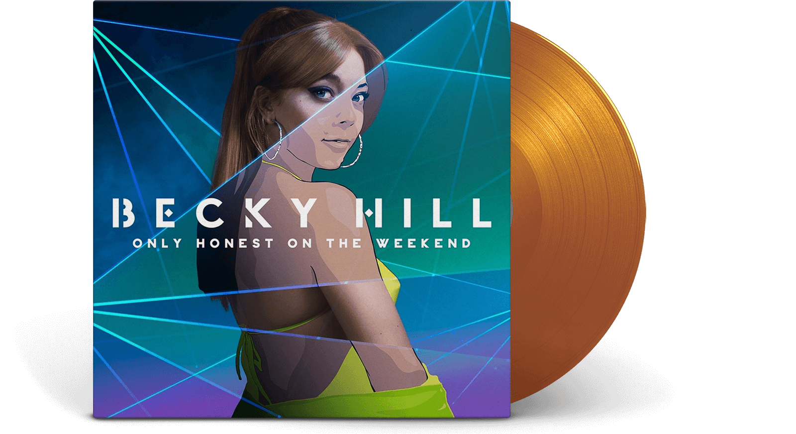 Vinyl - Becky Hill : Only Honest On The Weekend (Ltd Orange Vinyl) - The Record Hub