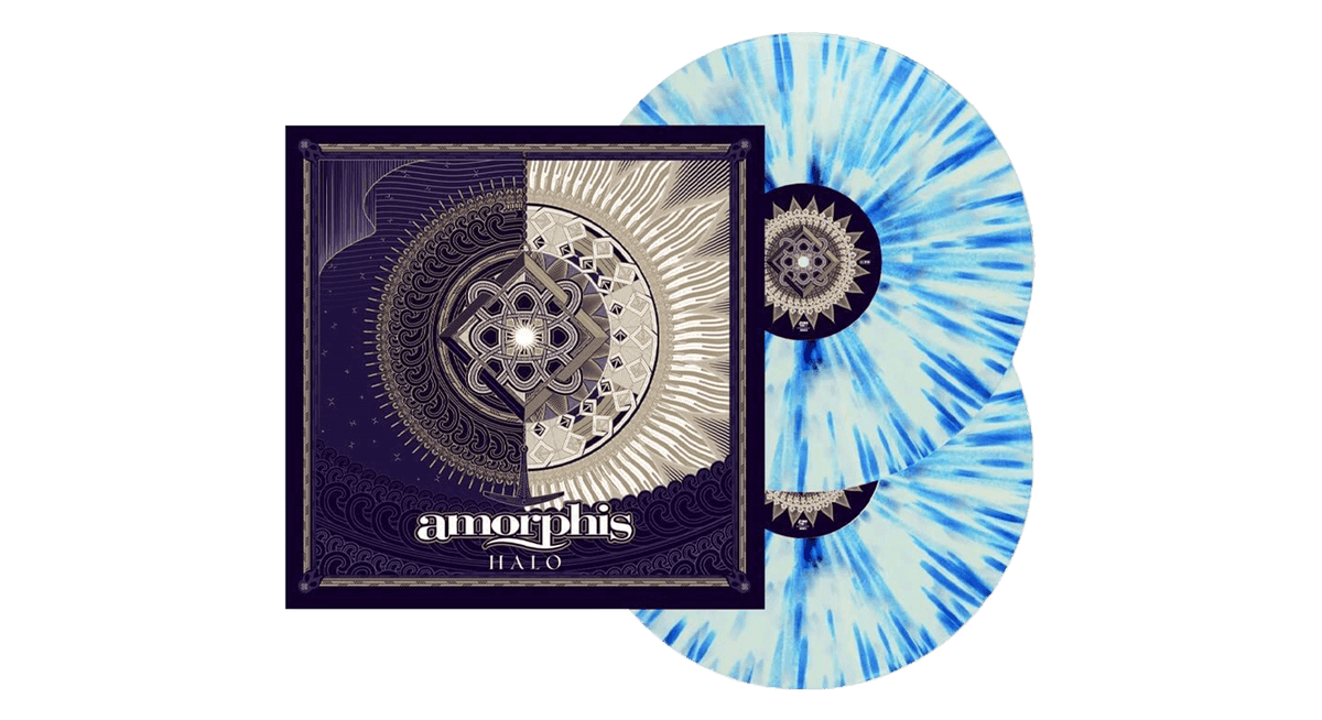 Vinyl - Amorphis : Halo (Clear, White &amp; Blue Splatter Vinyl) - The Record Hub
