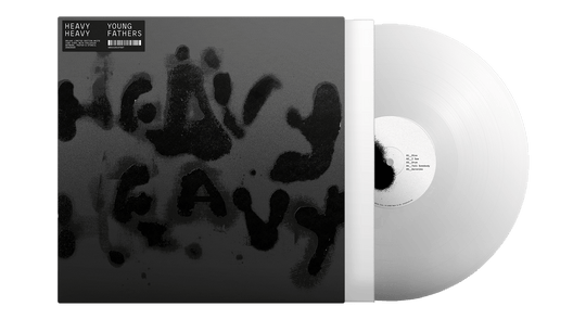 Young Fathers : Heavy Heavy (Deluxe White vinyl w/ Handmade Sleeve) (Black cover)
