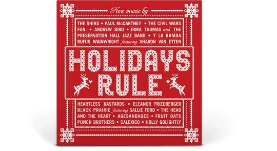 Various Artists : Holidays Rule (Translucent Red Vinyl)