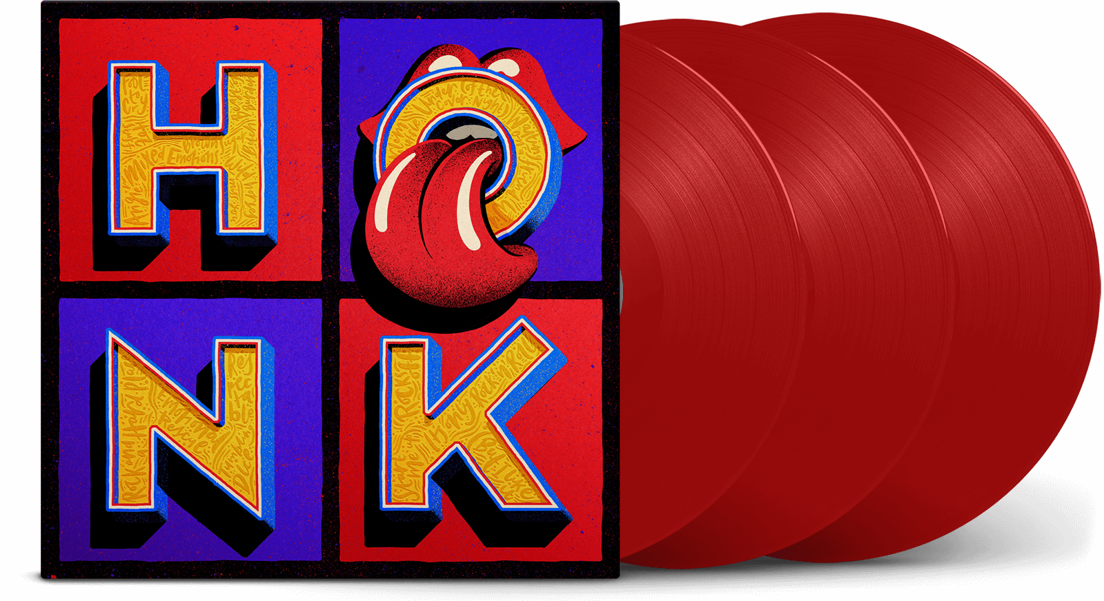 Vinyl - The Rolling Stones : Honk (Ltd Red Vinyl 3LP) - The Record Hub