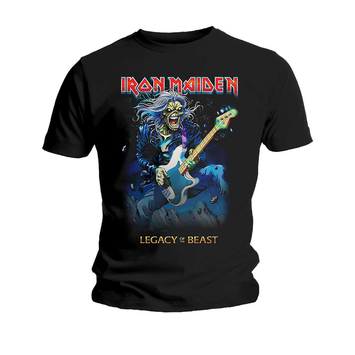Vinyl - Iron Maiden : Eddie On Bass - T-Shirt - The Record Hub