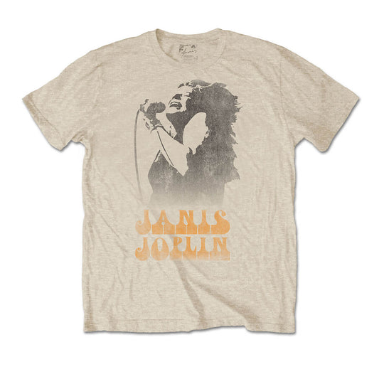 Janis Joplin : Working The Mic - T-Shirt