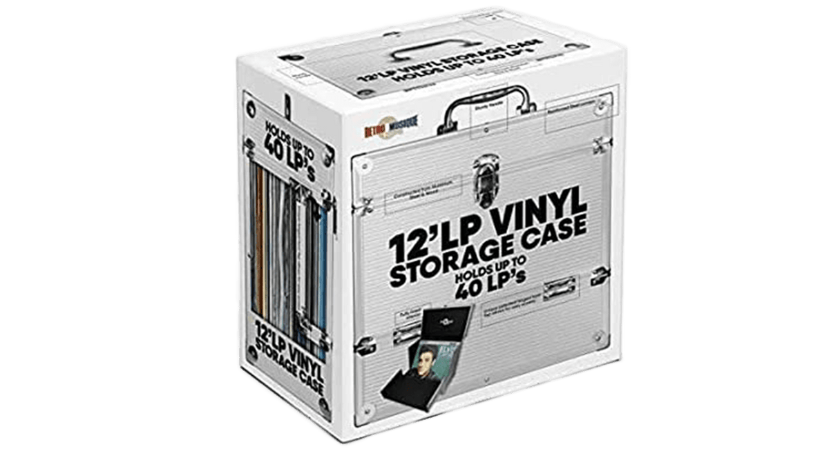 Vinyl - Retro Musique : 12-Inch Aluminium LP Case - The Record Hub